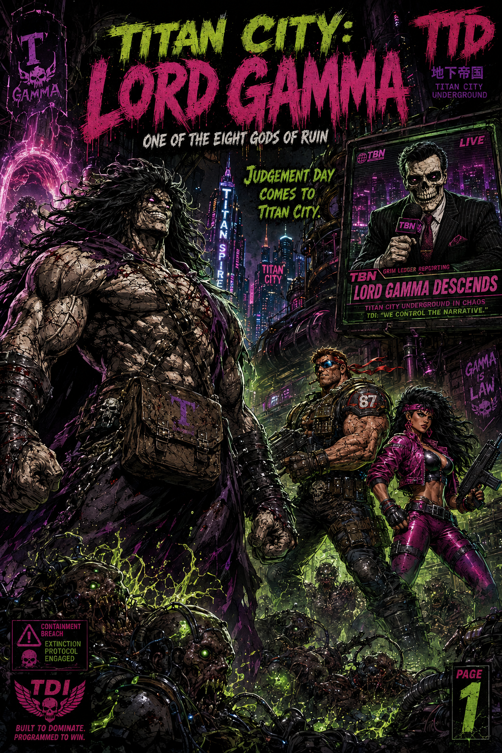 Lord Gamma Titan City Special cover