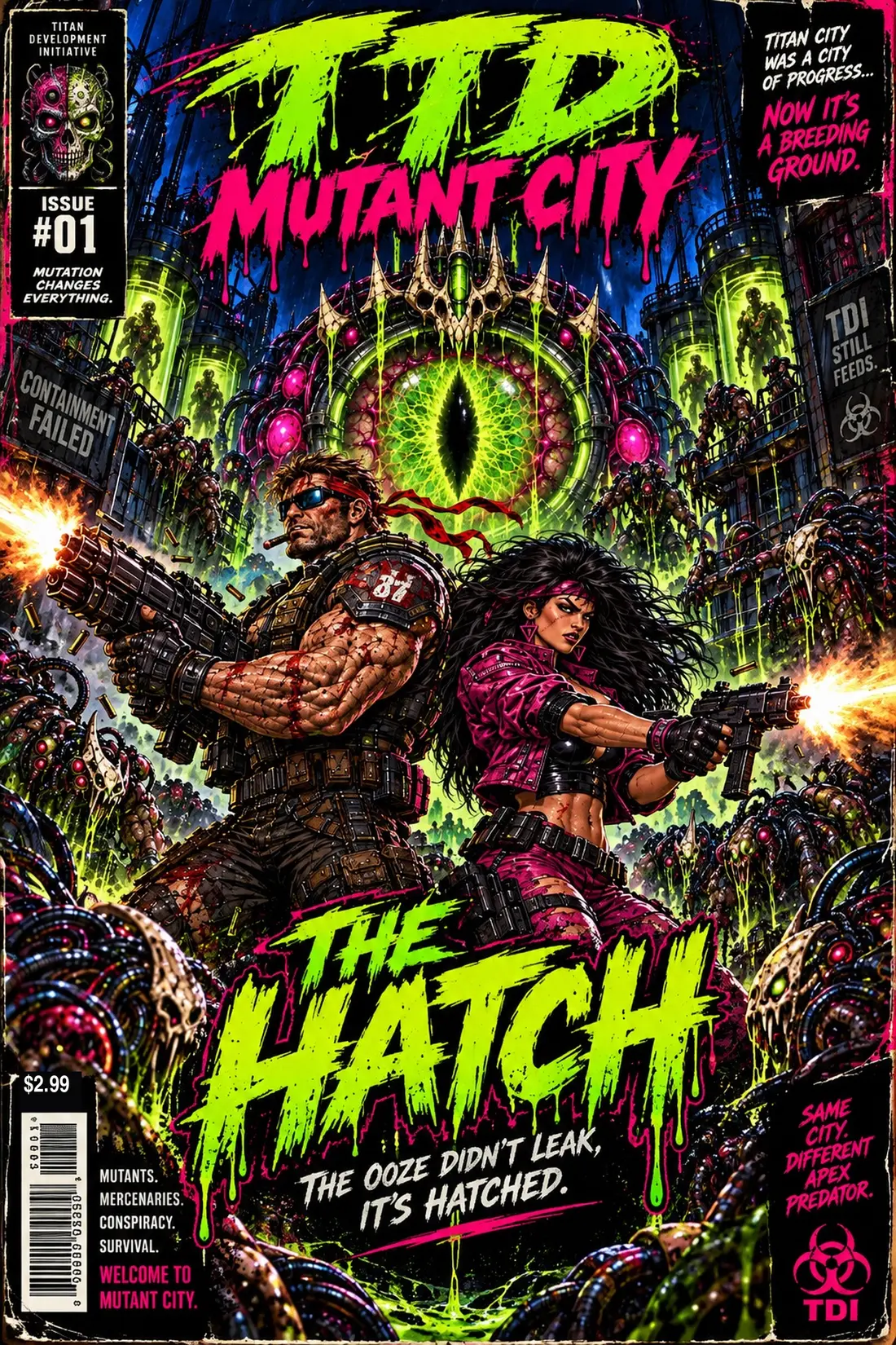 Mutant City The Hatch comic cover