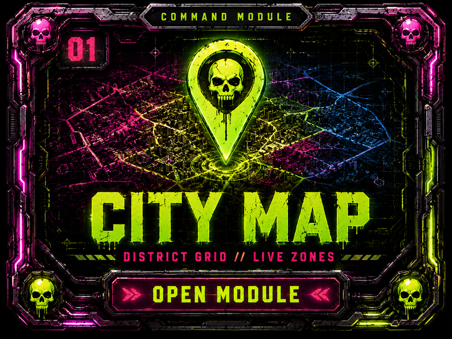 TTD HQ City Map command module