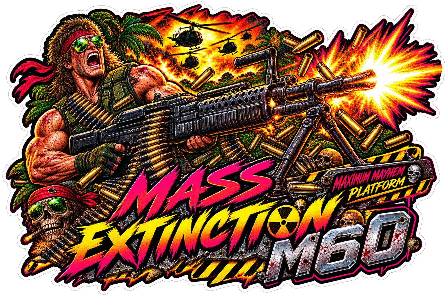 Mass Extinction M60 Tactical Terror Division sticker