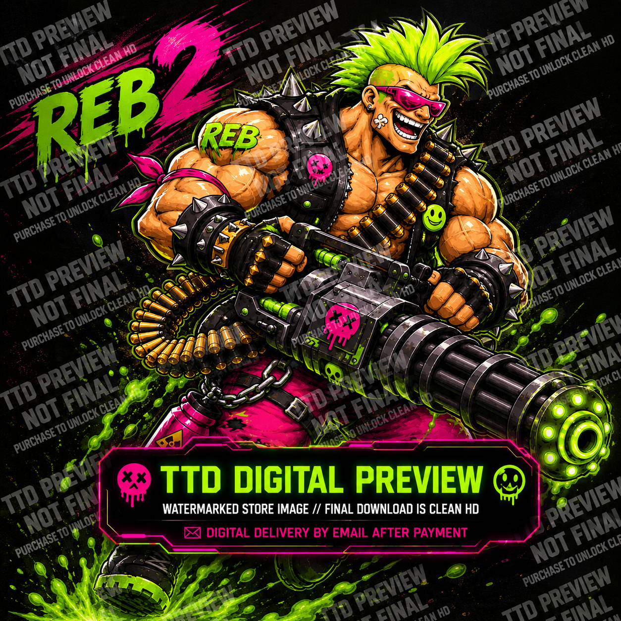 REB 2 watermarked digital sticker preview