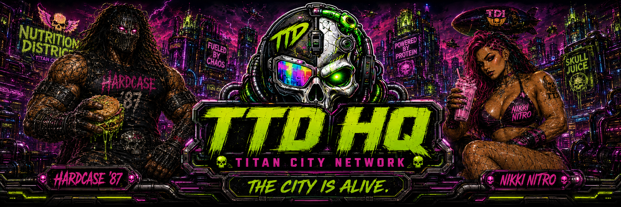 TTD HQ Titan City Network featuring Hardcase '87 and Nikki Nitro